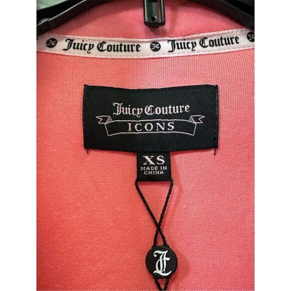 New Juicy Couture Ombre Rhinestone Logo Velour Tracksuit Jacket XS - Picture 7 of 10